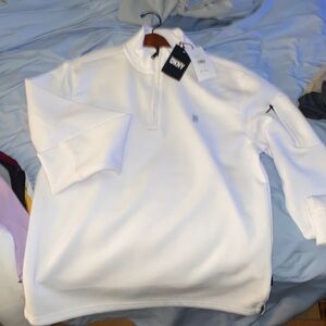 DKNY white long sleeve size medium
